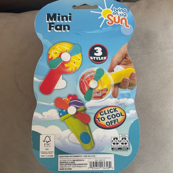 Colorful Handheld Fan Toy - Picture 4 of 5
